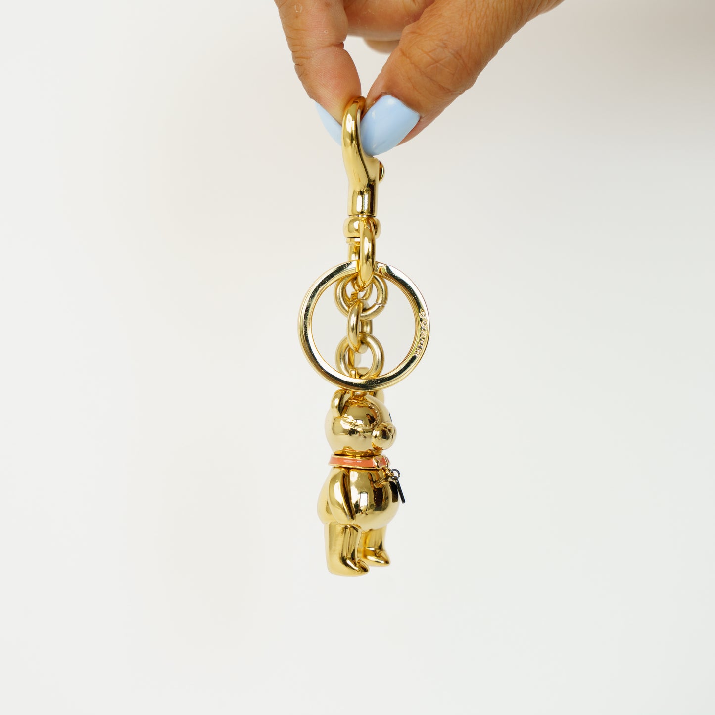 Coach Teddy Bear Bag Charm Yellow Gold 090626T13