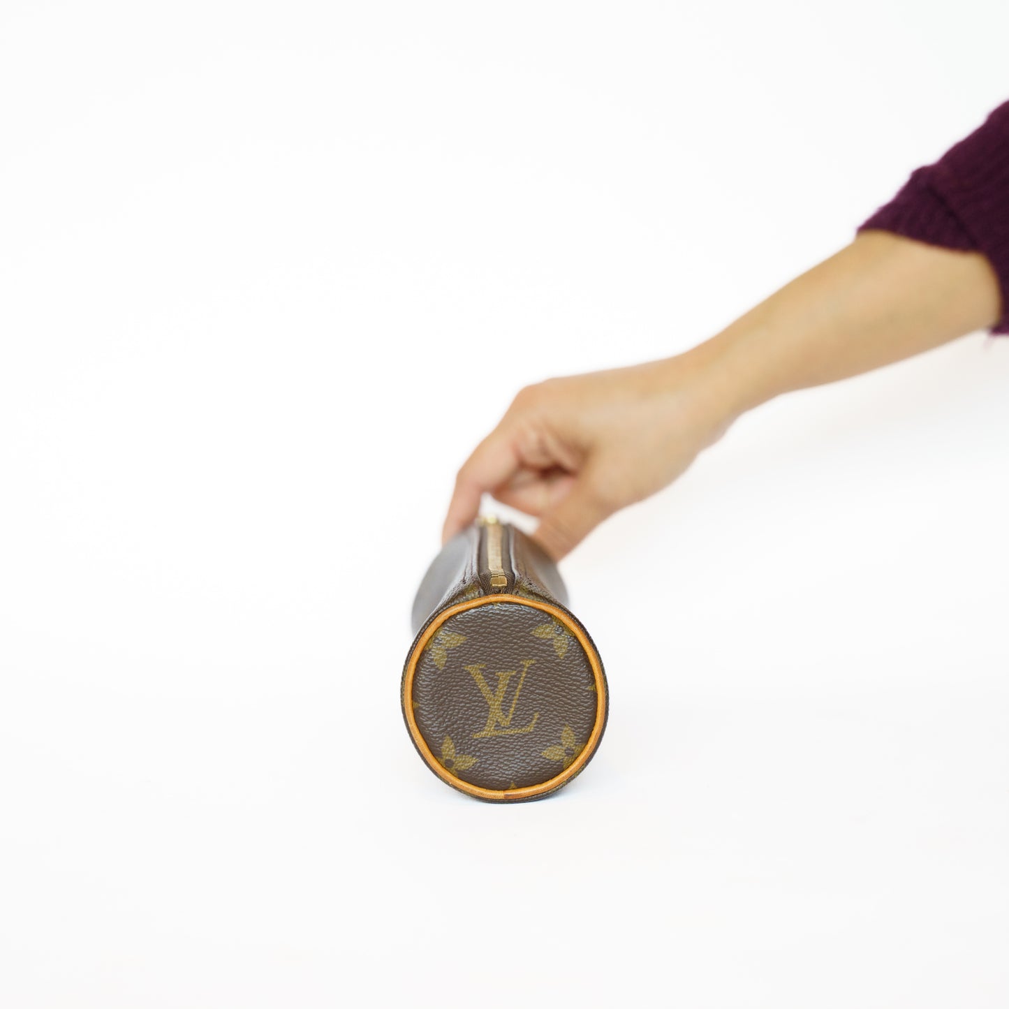 Louis Vuitton Trousse Rondo Pencil Case in Monogram Canvas 111225B16