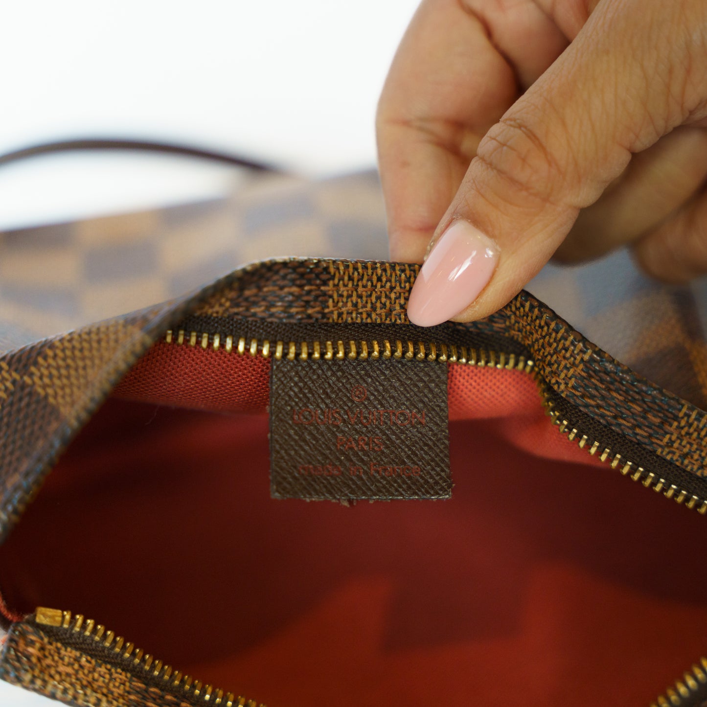 Louis Vuitton Trousse Pochette in Damier Ebene 111225B19