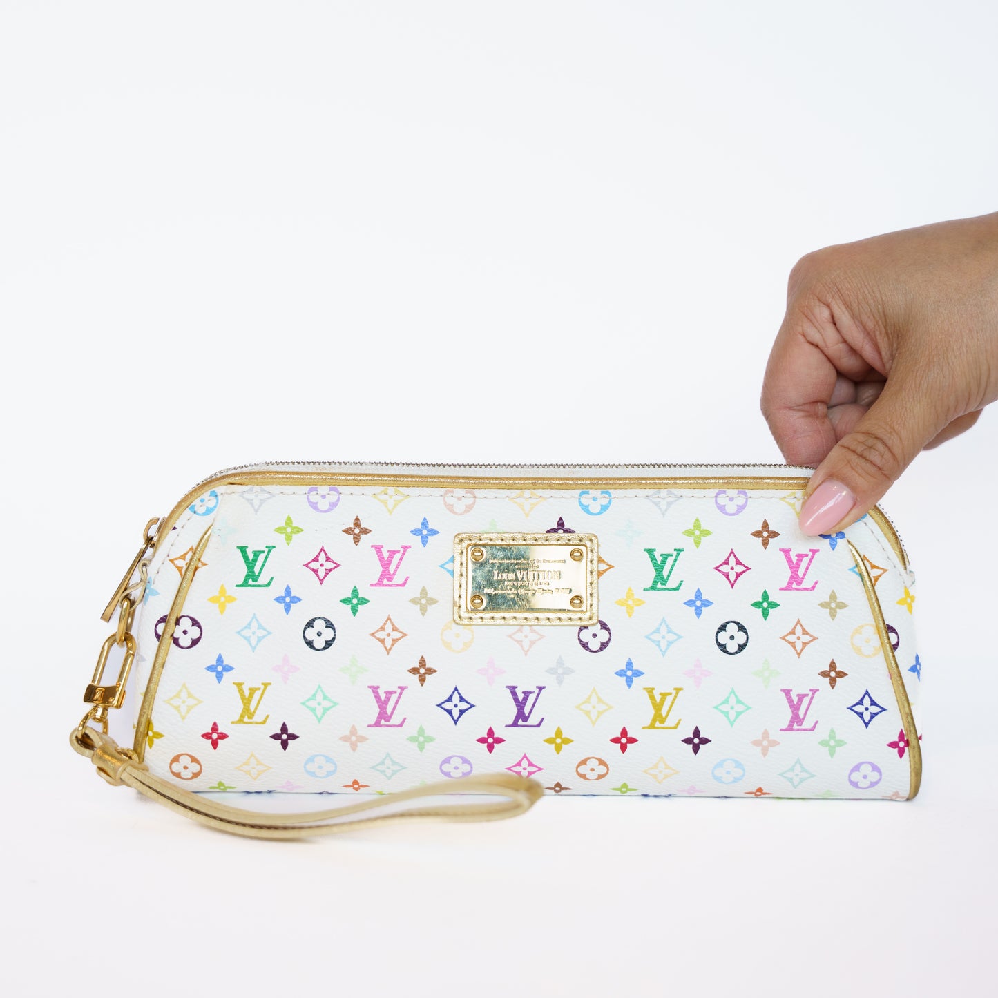 Louis Vuitton Kate Clutch X Takashi Murakami in Multicolor Blanc 111225B27