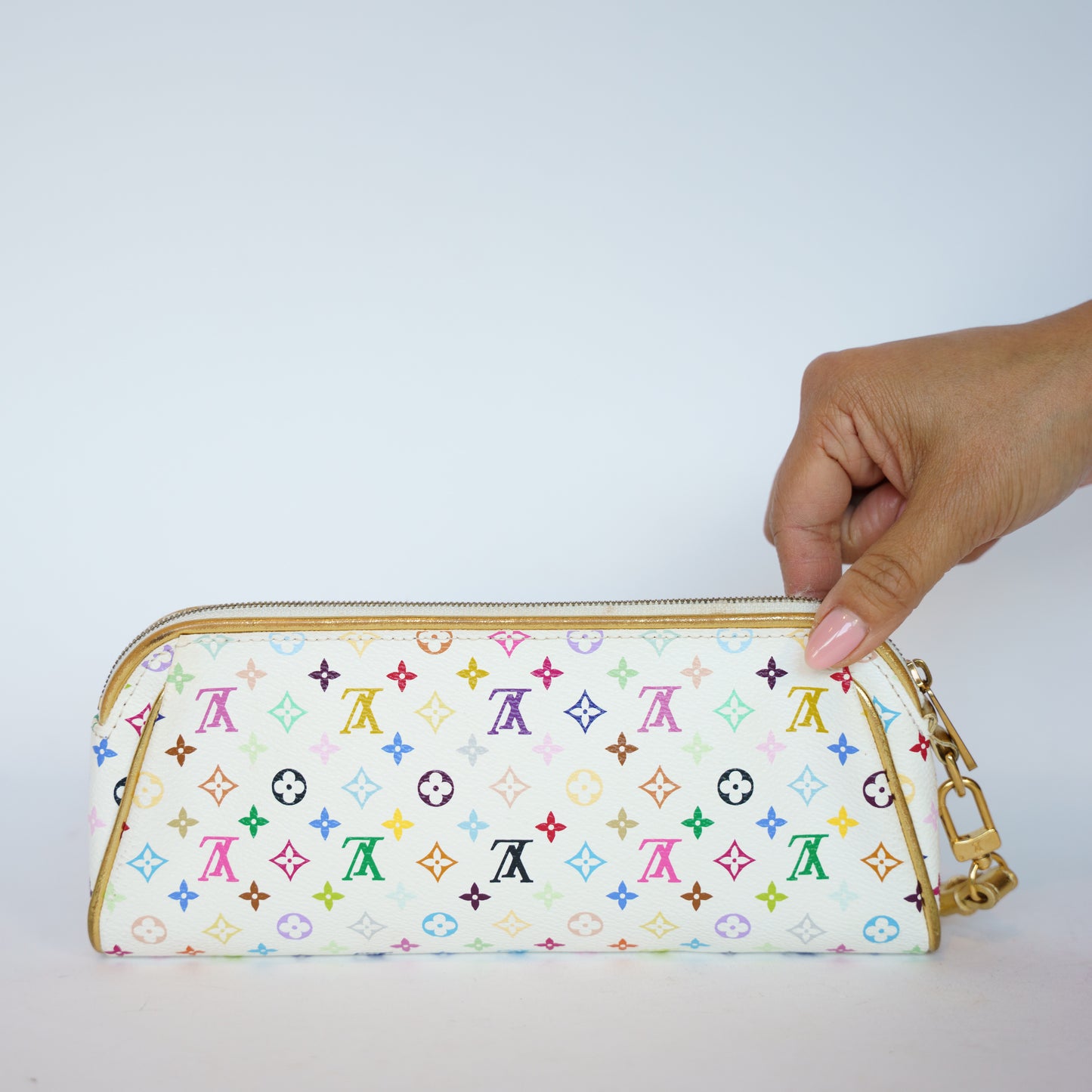 Louis Vuitton Kate Clutch X Takashi Murakami in Multicolor Blanc 111225B27