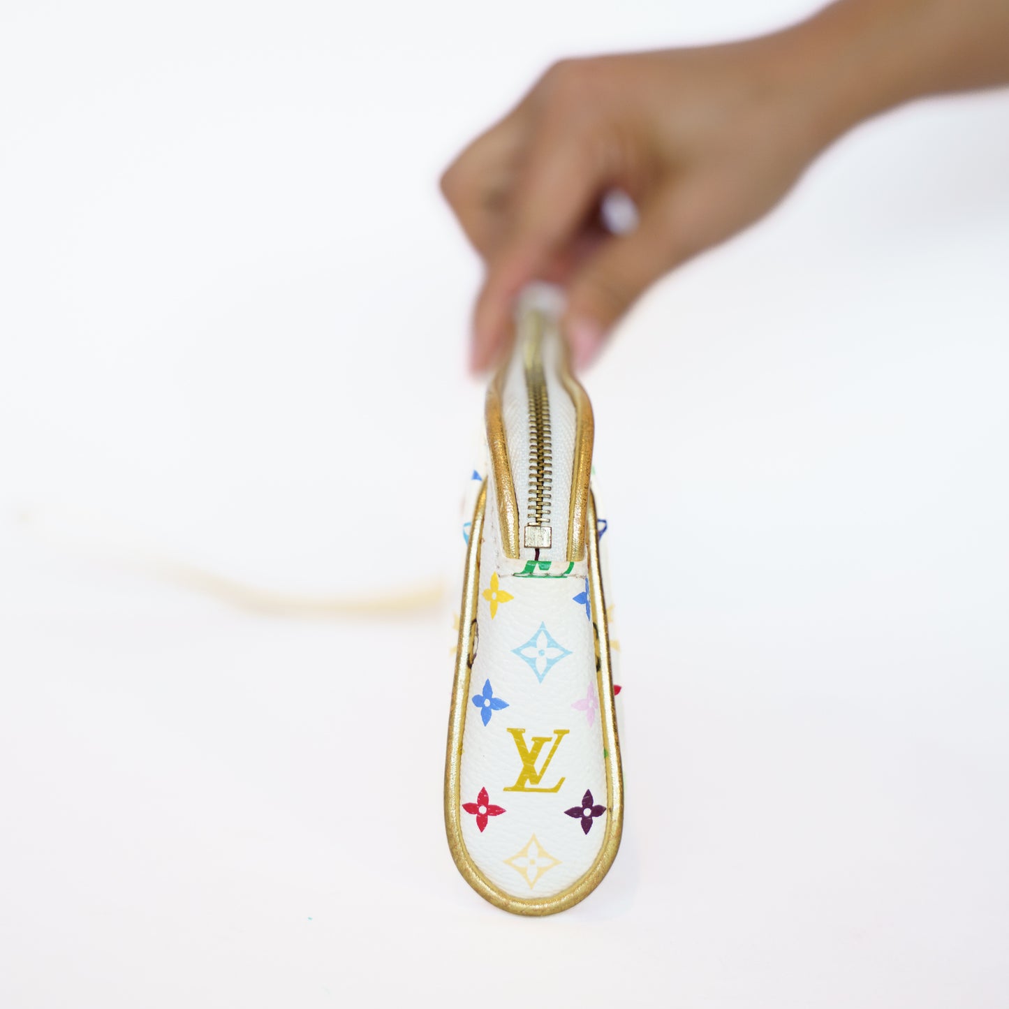 Louis Vuitton Kate Clutch X Takashi Murakami in Multicolor Blanc 111225B27