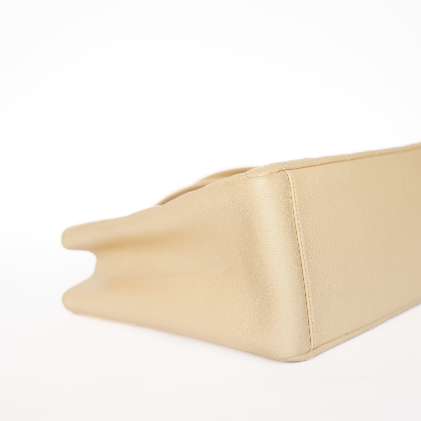 Chanel GST Grand Shopping Tote in Light Beige with Caviar Leather in Gold Hardware 111225B02