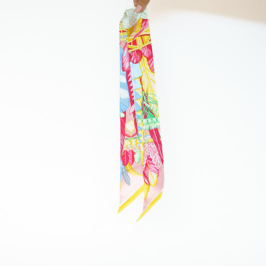 Hermes Twilly Danse Pacifique Silk Twilly Scarf 111225B33