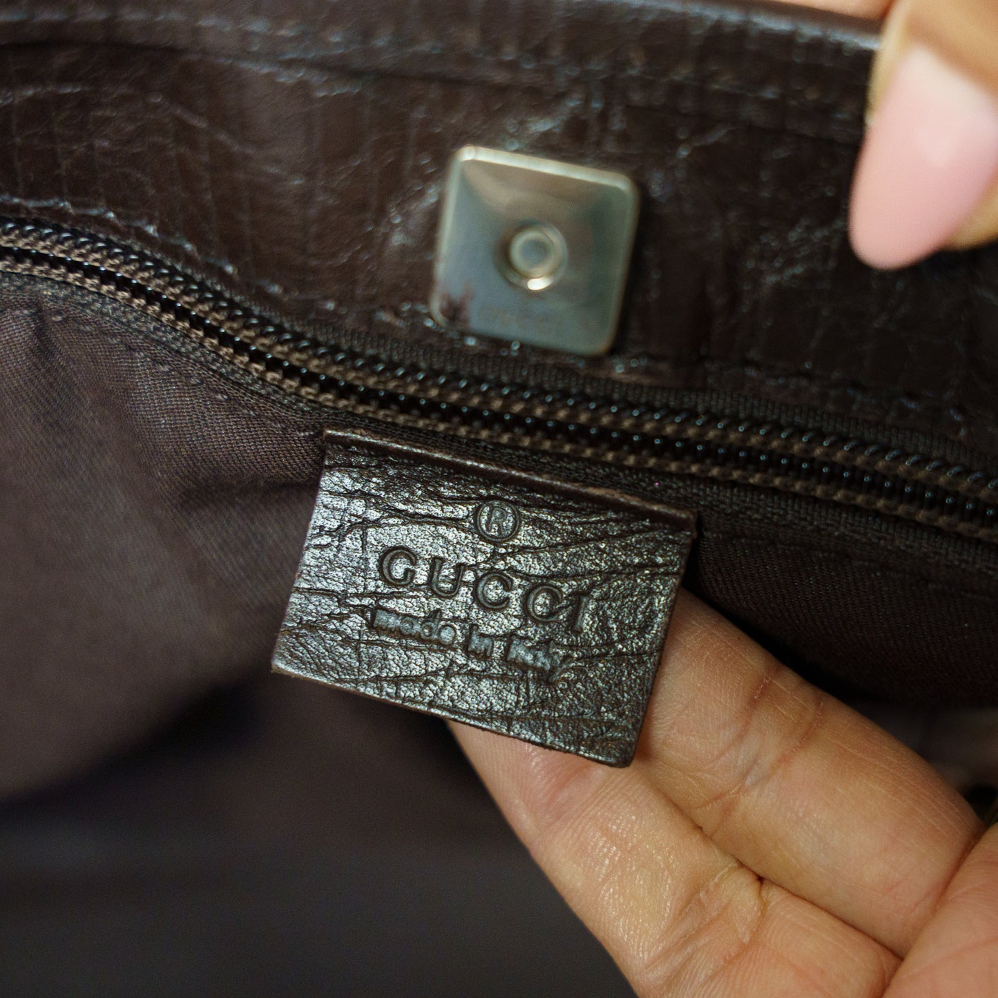 Gucci GG Supreme Tote Canvas & Leather Bag 111225B38