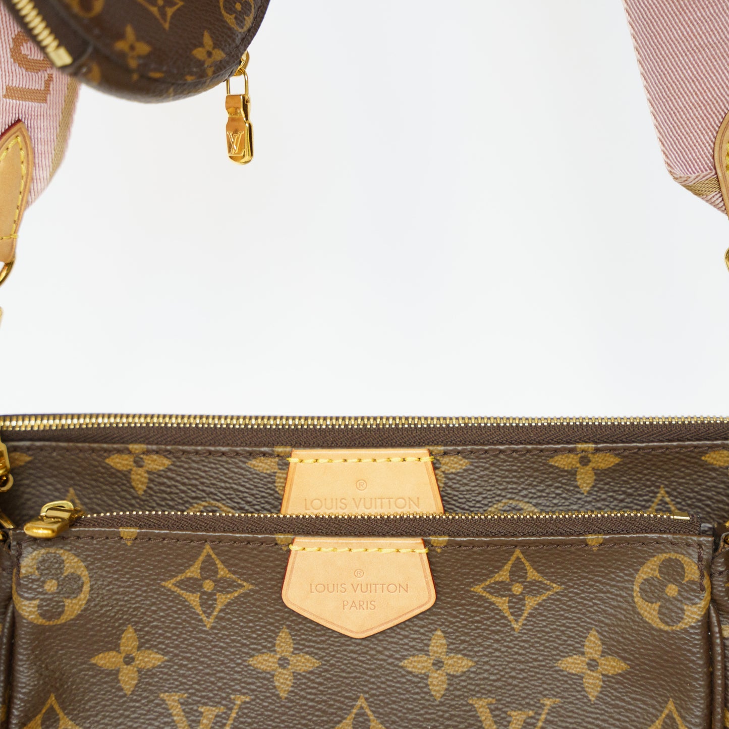 Louis Vuitton Multi Pochette Accessoires Bag in Monogram Canvas in Rosa Chiaro Interior 101225B03