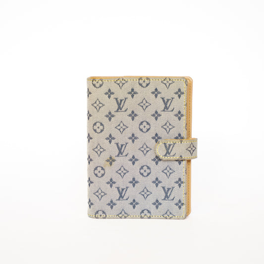 Louis Vuitton Agenda Pm in Denim Blue Mini Lin CA0021 111225B06