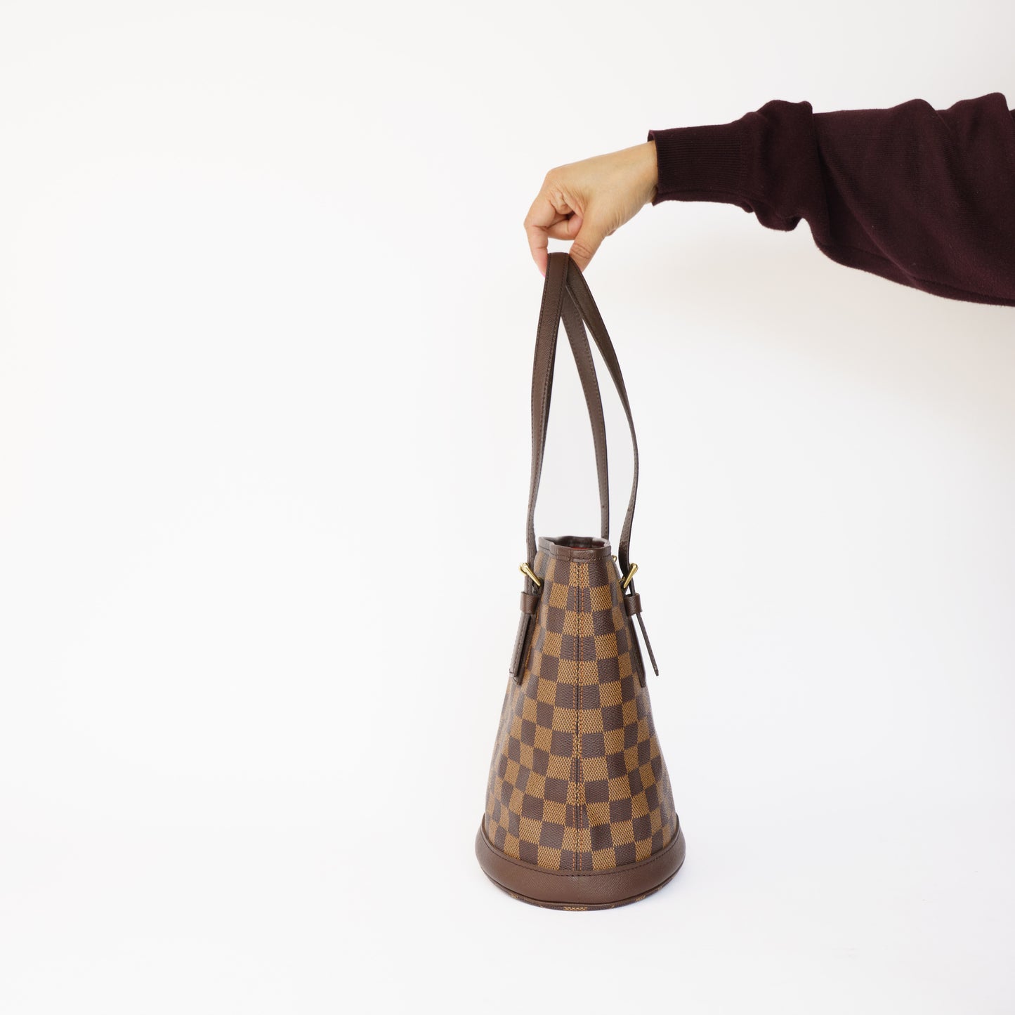 Louis Vuitton Bucket Bag PM in Damier Ebene SD1014 120226B18