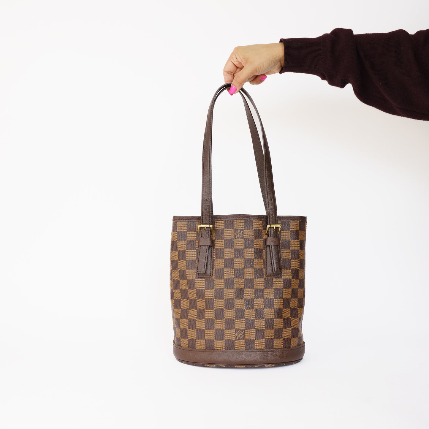 Louis Vuitton Bucket Bag PM in Damier Ebene SD1014 120226B18