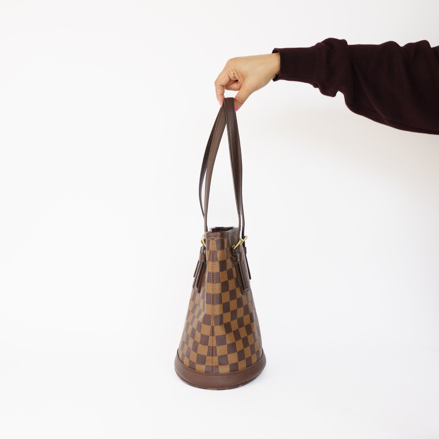 Louis Vuitton Bucket Bag PM in Damier Ebene SD1014 120226B18