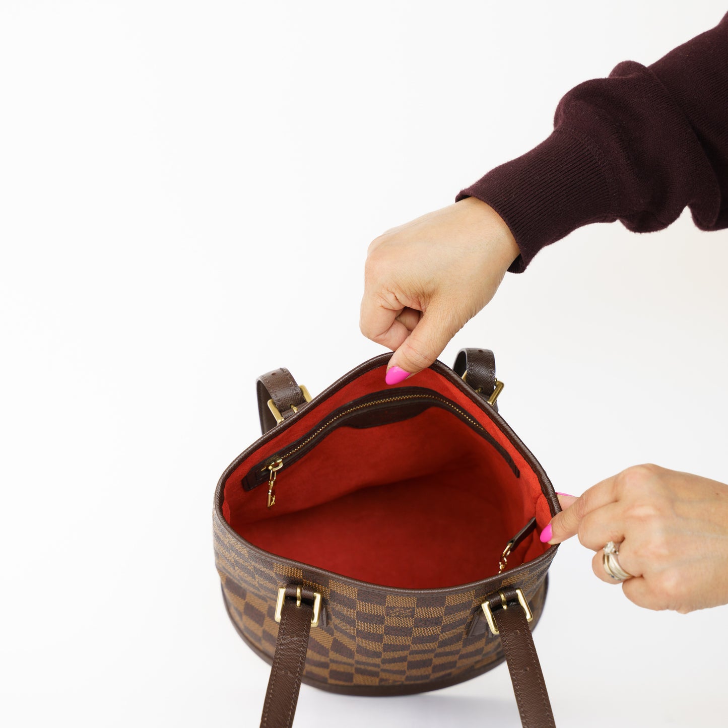Louis Vuitton Bucket Bag PM in Damier Ebene SD1014 120226B18