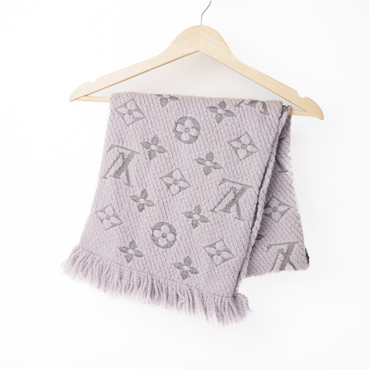 Louis Vuitton Logomania Grey Scarf 210126B01