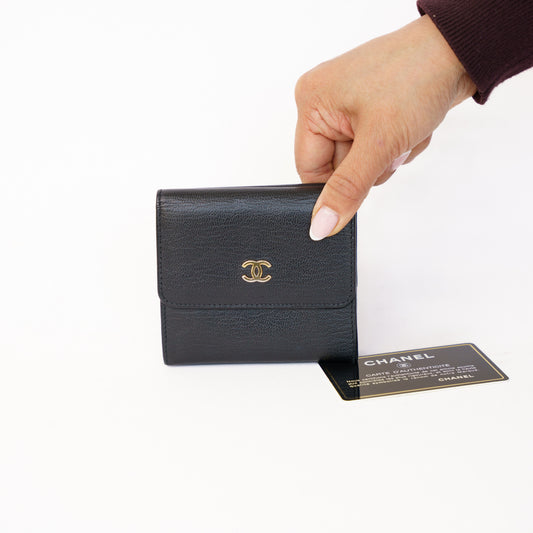 Chanel Coco Compact Calfskin Wallet 160326J17