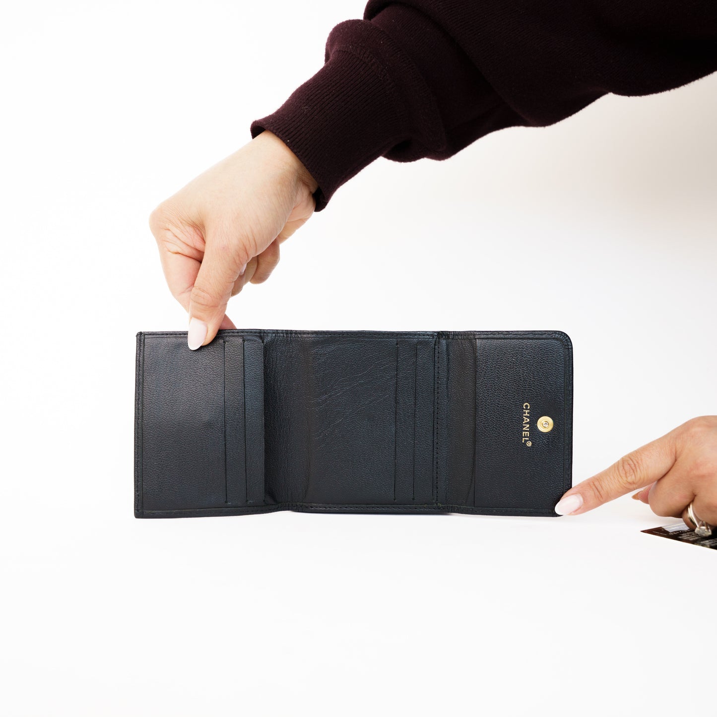 Chanel Coco Compact Calfskin Wallet 160326J17