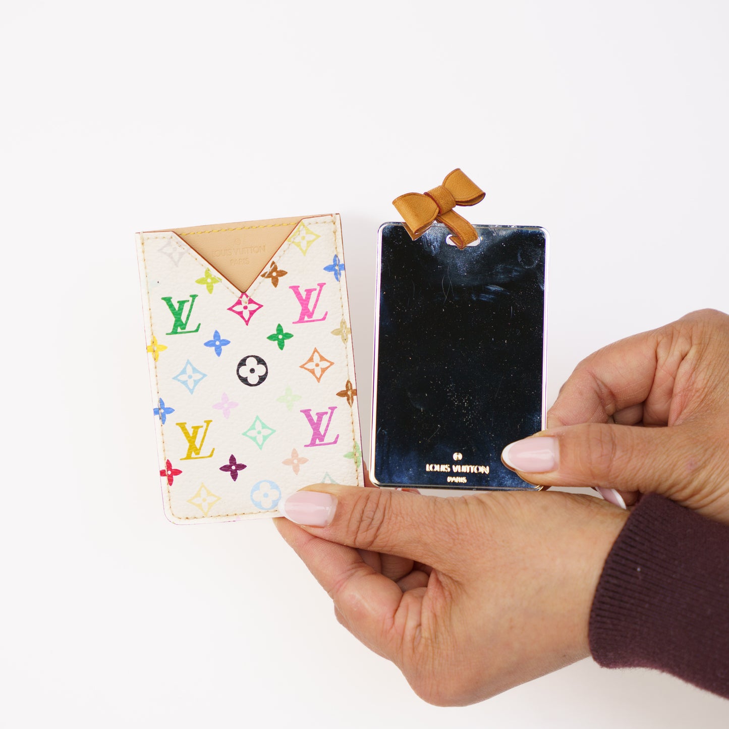 Louis Vuitton Etui Mirror Blanc Multicolor x Takashi Murakami 160326K10