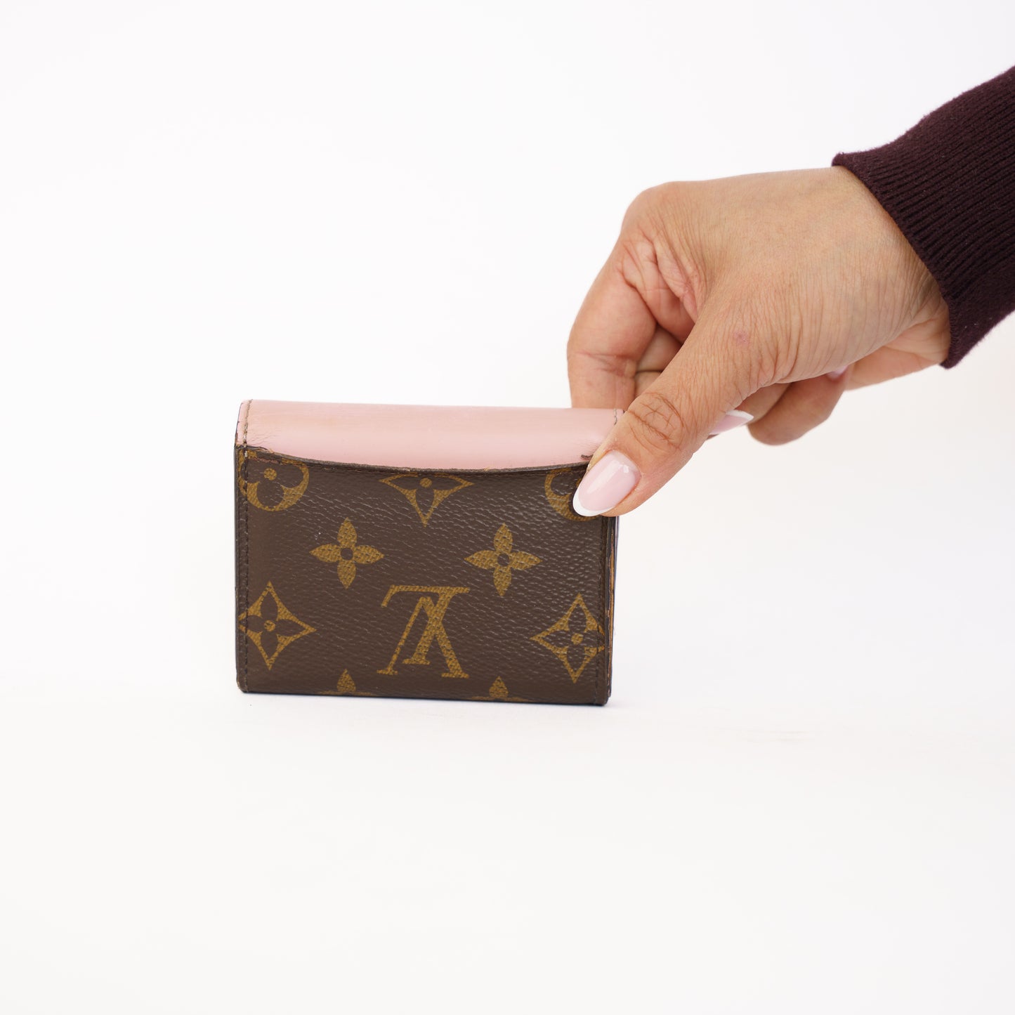 Louis Vuitton Zoe Wallet in Monogram with Rose Ballerine Leather 160326K09