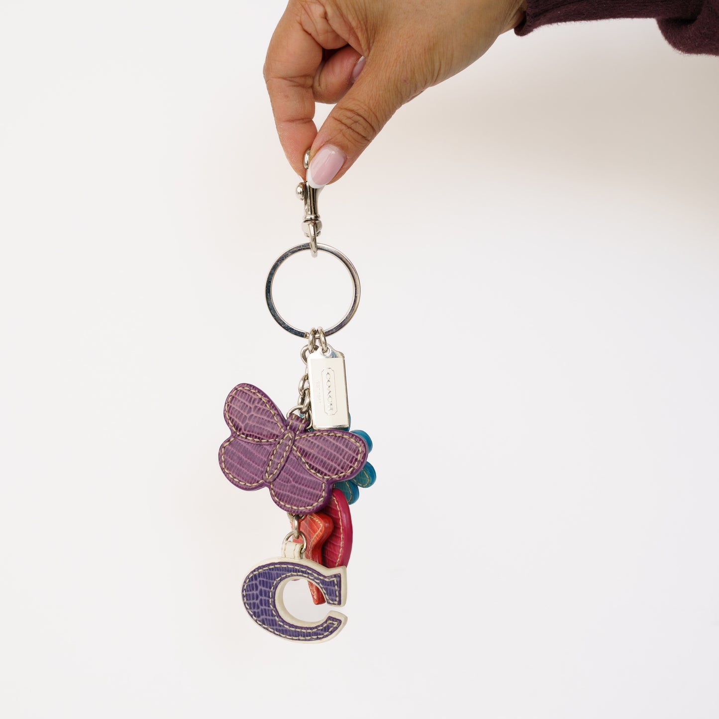 Coach Butterfly Bag Charm Multicolor 160326K04