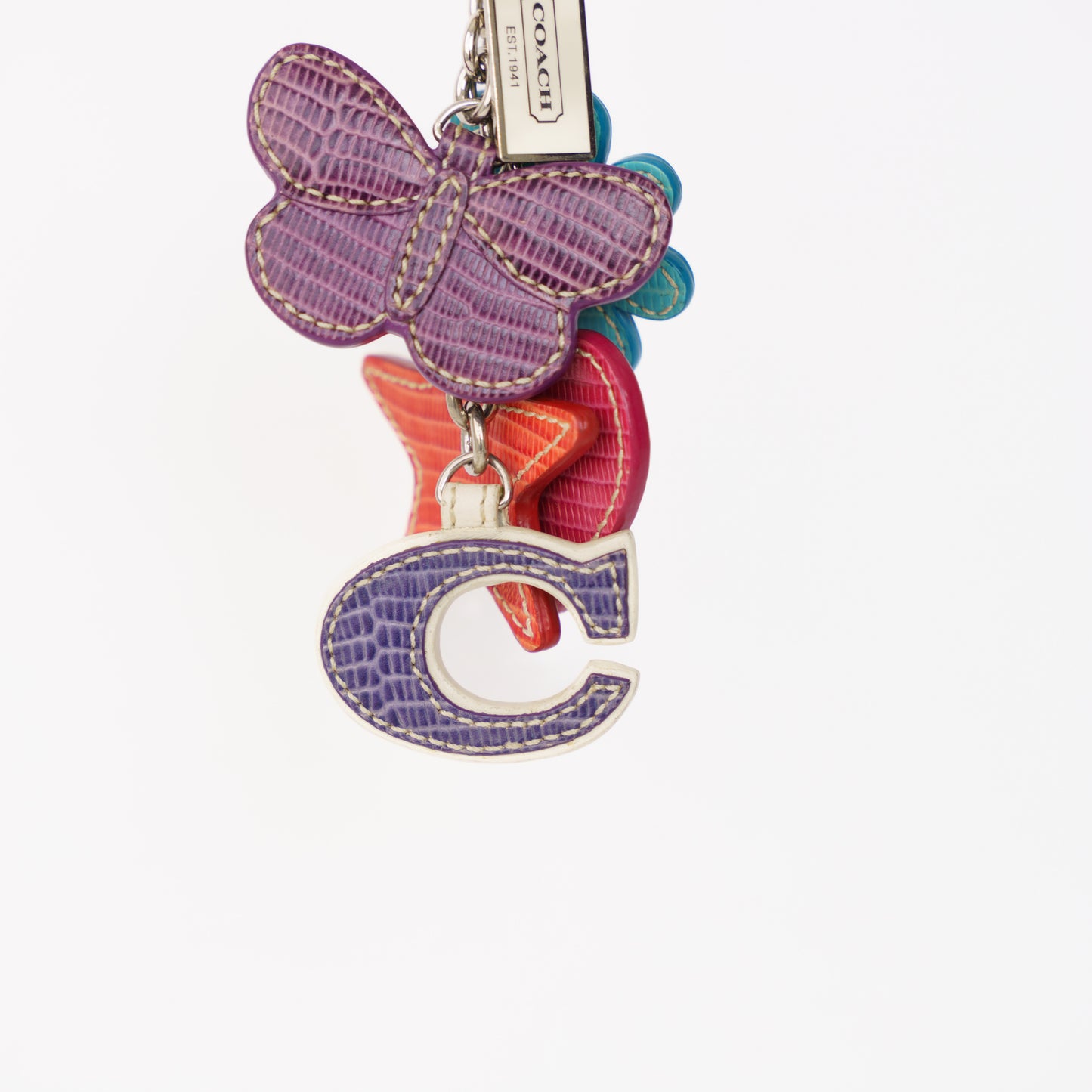 Coach Butterfly Bag Charm Multicolor 160326K04