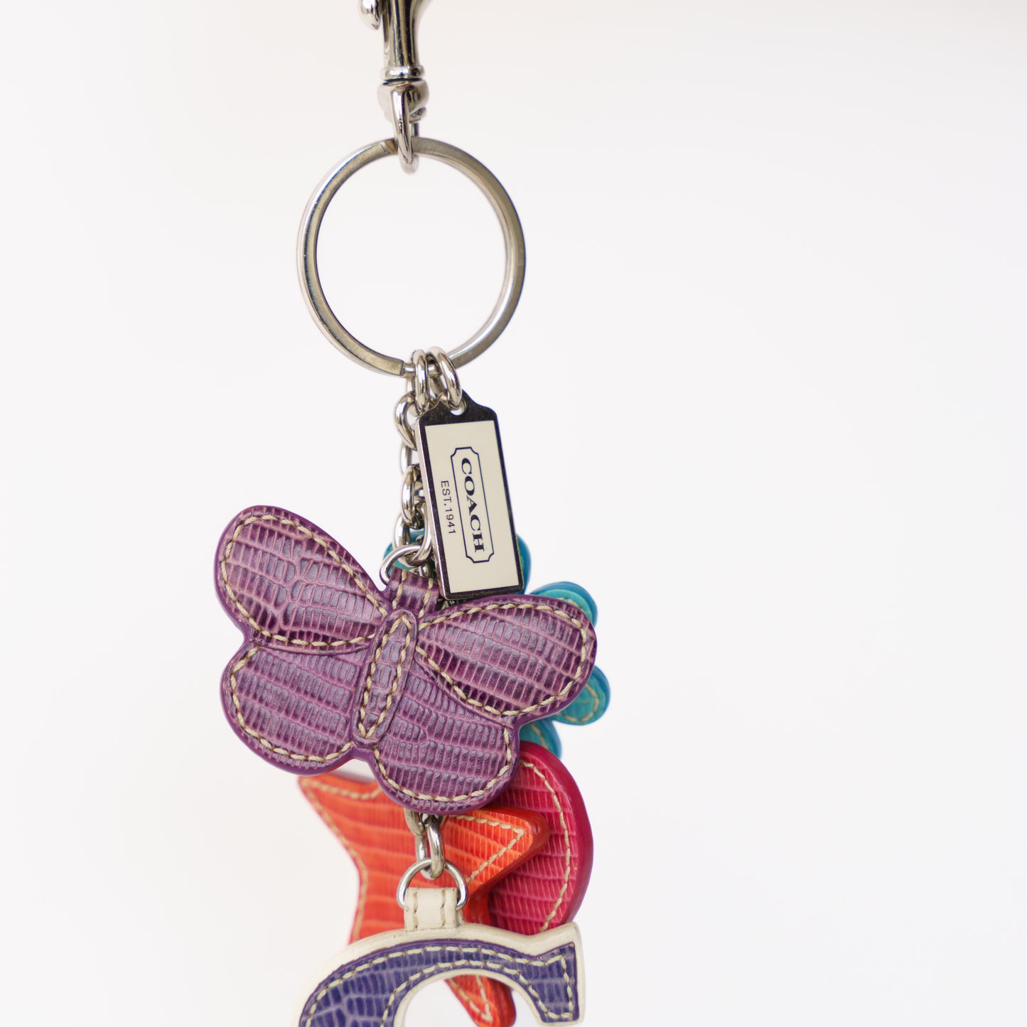 Coach Butterfly Bag Charm Multicolor 160326K04