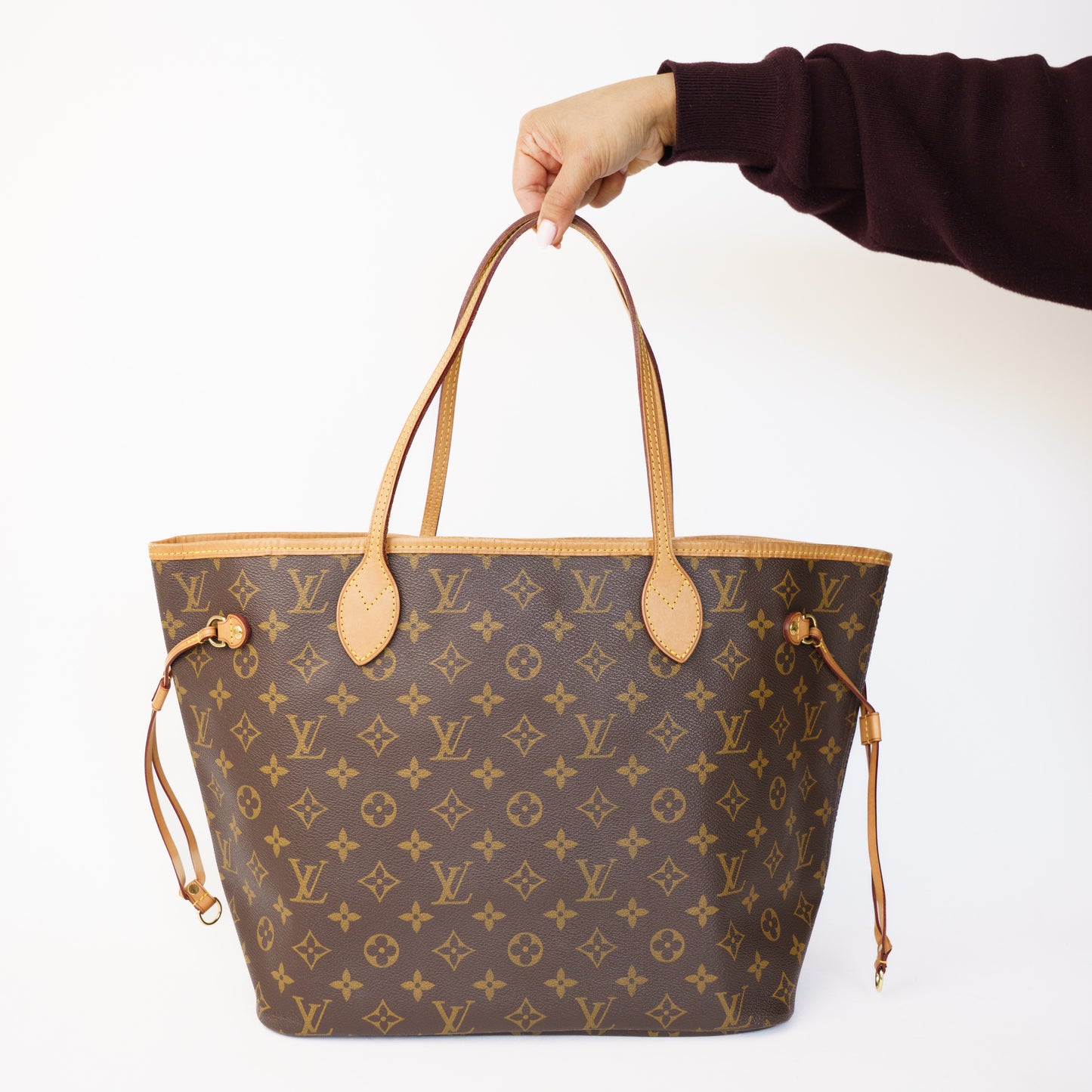 Louis Vuitton Neverfull MM Monogram Beige Interior SA0153 160326J04