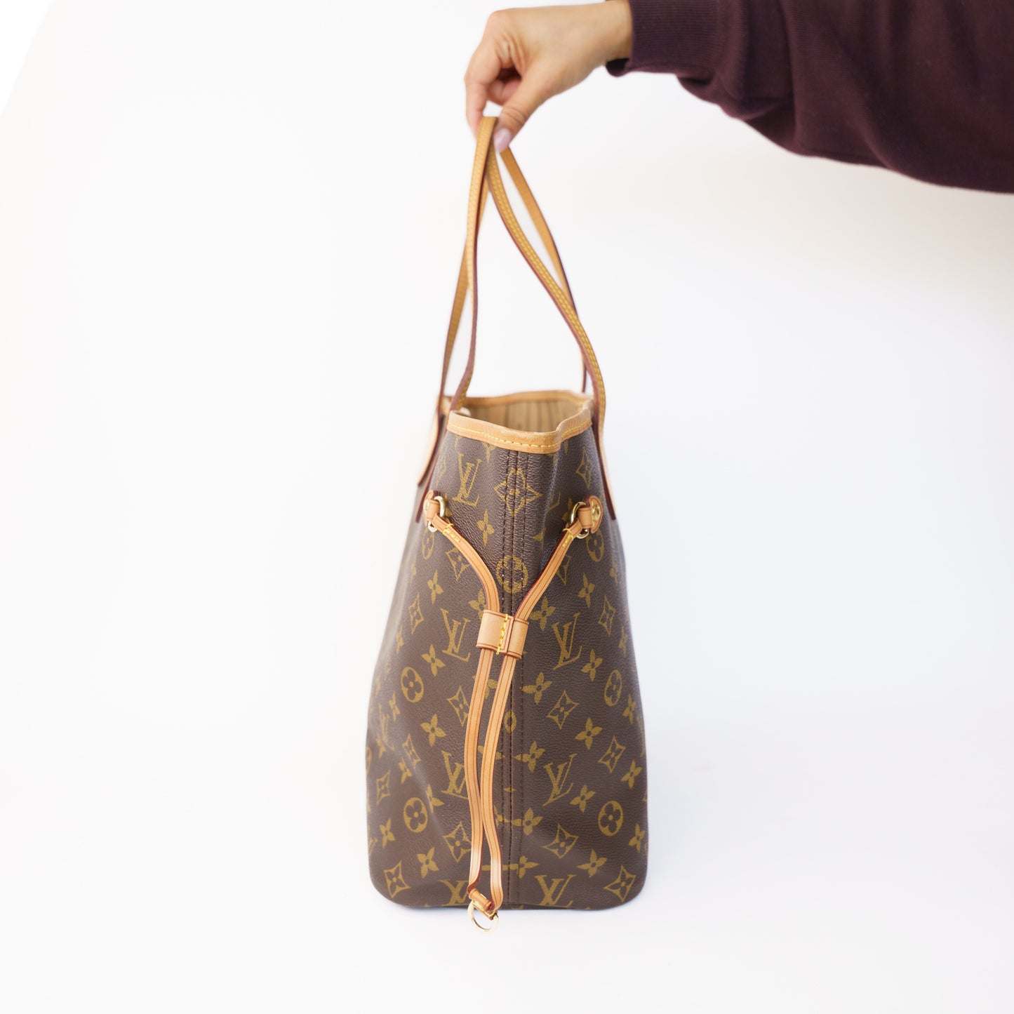 Louis Vuitton Neverfull MM Monogram Beige Interior SA0153 160326J04