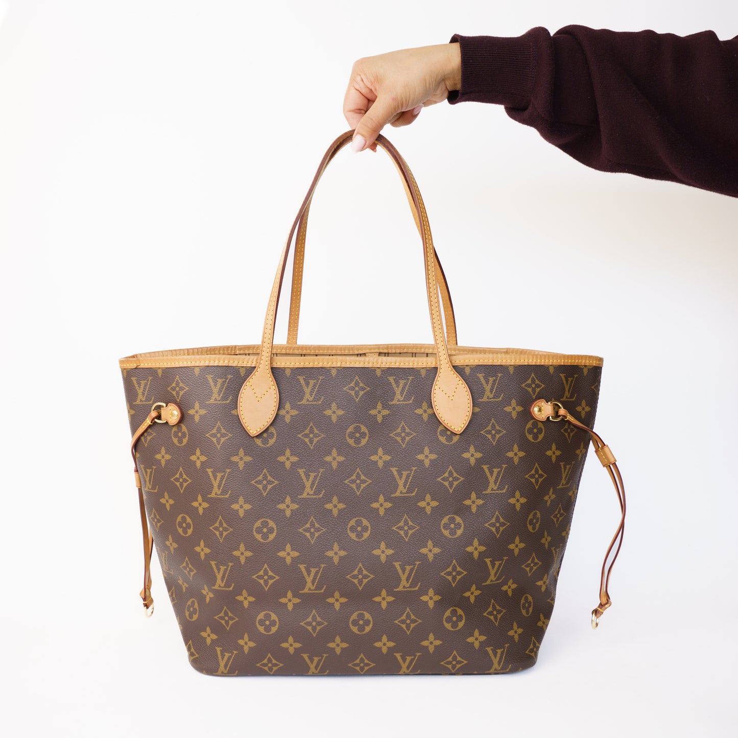 Louis Vuitton Neverfull MM Monogram Beige Interior SA0153 160326J04