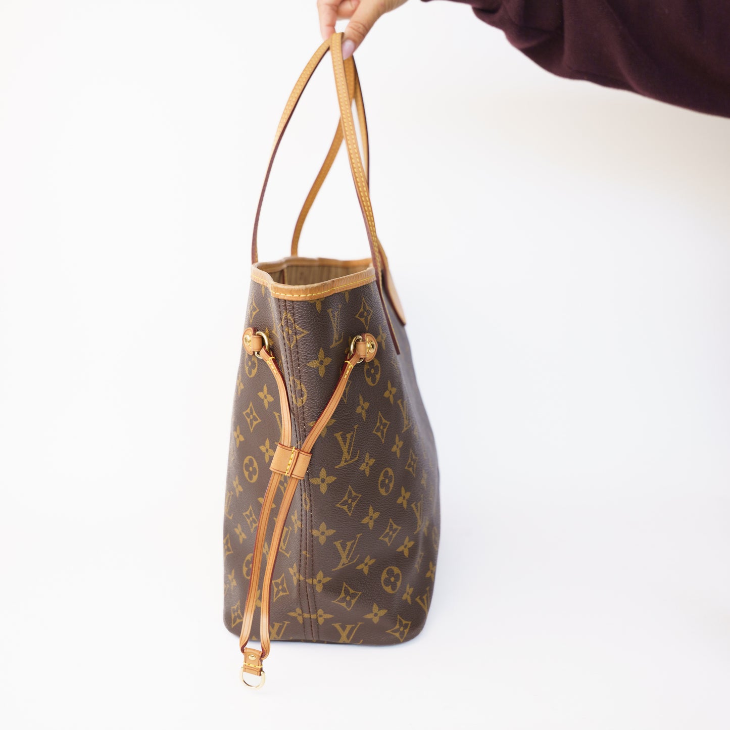 Louis Vuitton Neverfull MM Monogram Beige Interior SA0153 160326J04
