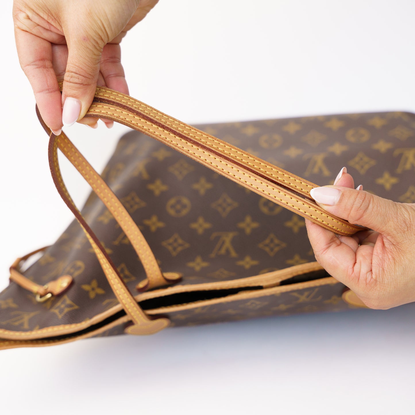 Louis Vuitton Neverfull MM Monogram Beige Interior SA0153 160326J04