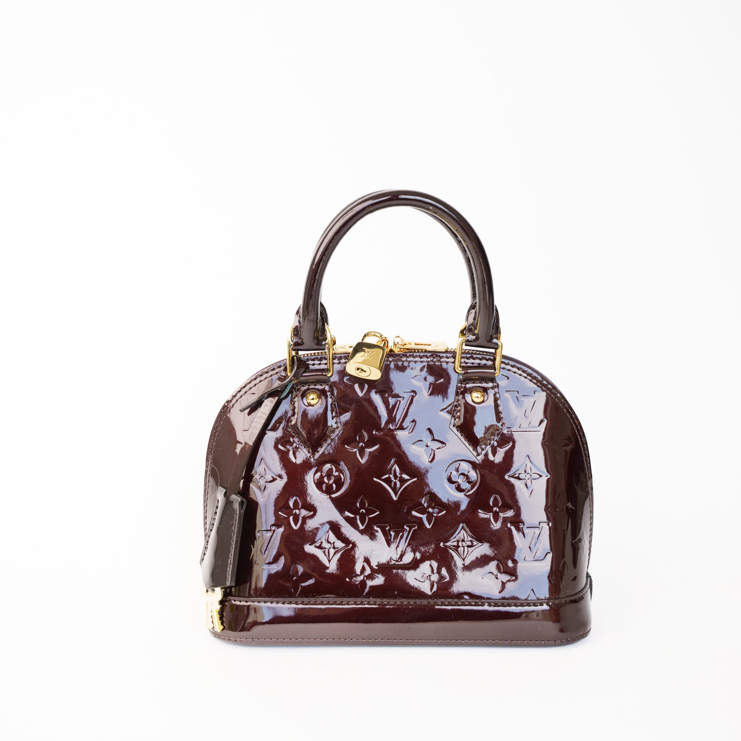 Louis Vuitton Alma BB in Amarante Vernis 160326J05