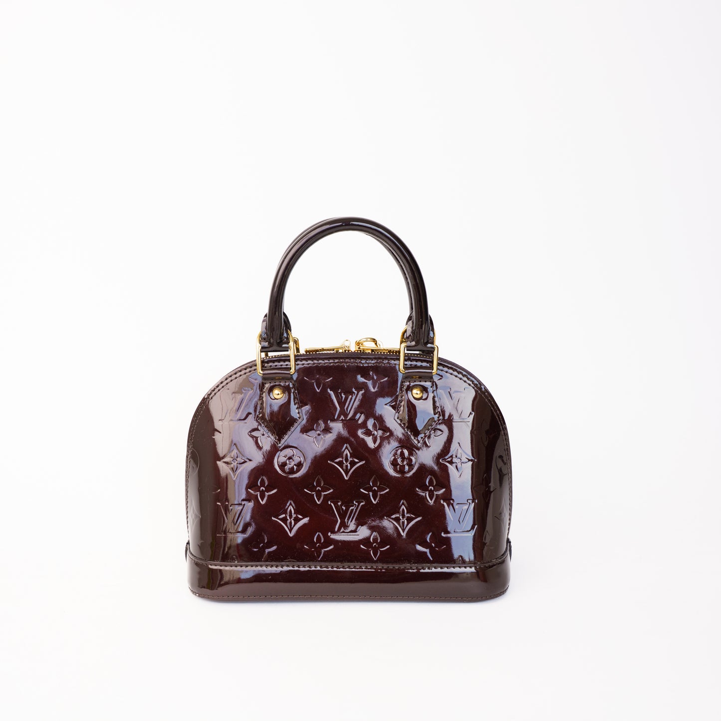 Louis Vuitton Alma BB in Amarante Vernis 160326J05
