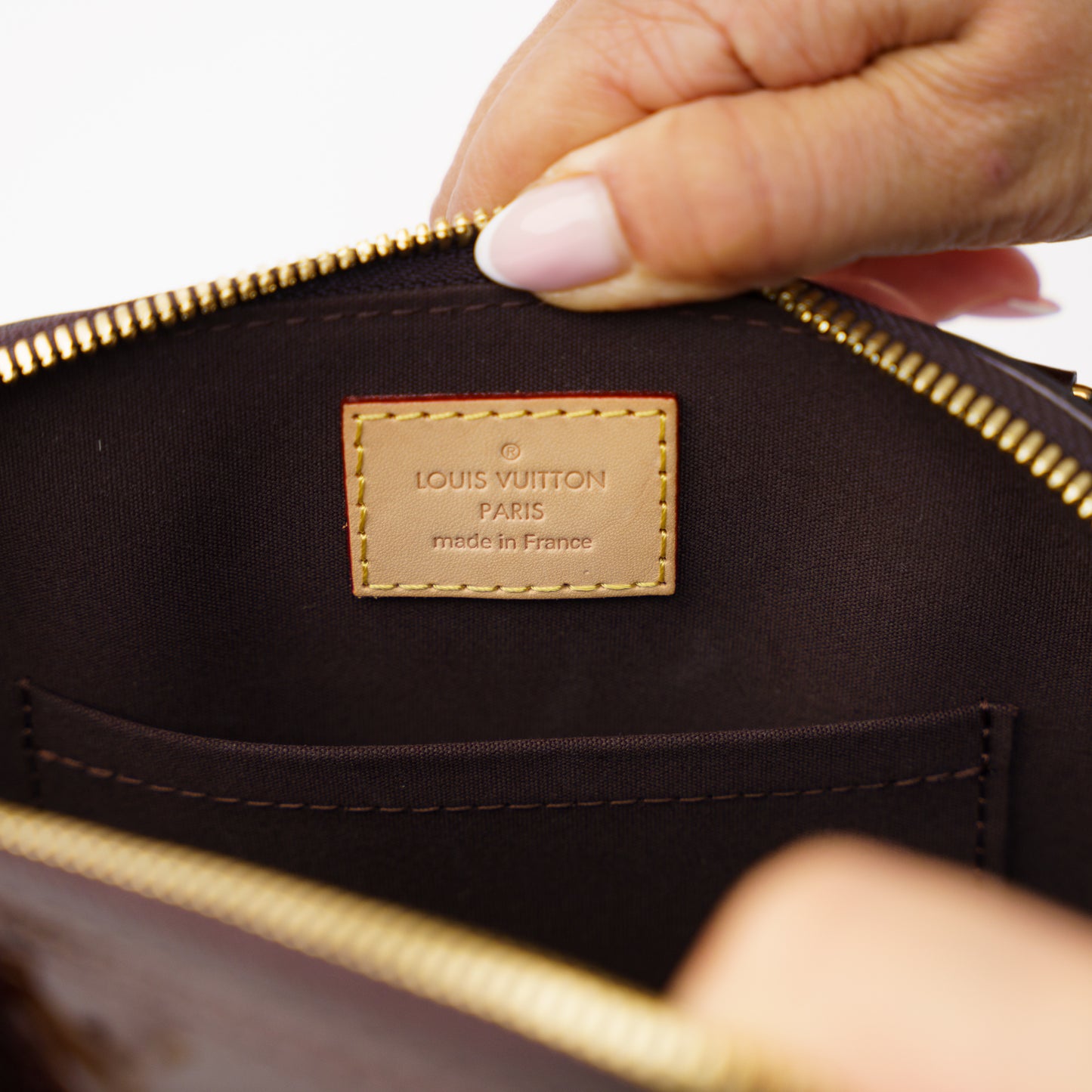 Louis Vuitton Alma BB in Amarante Vernis 160326J05