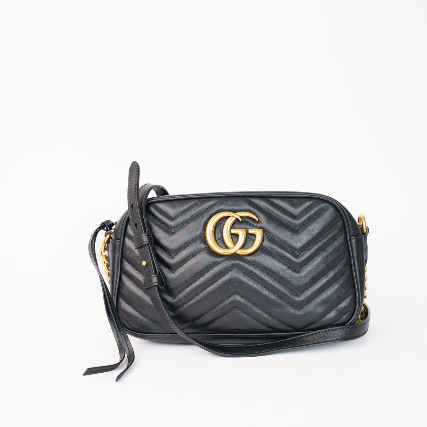 Gucci GG Marmont Small Camera Bag in Black RRP £1460 160326J06