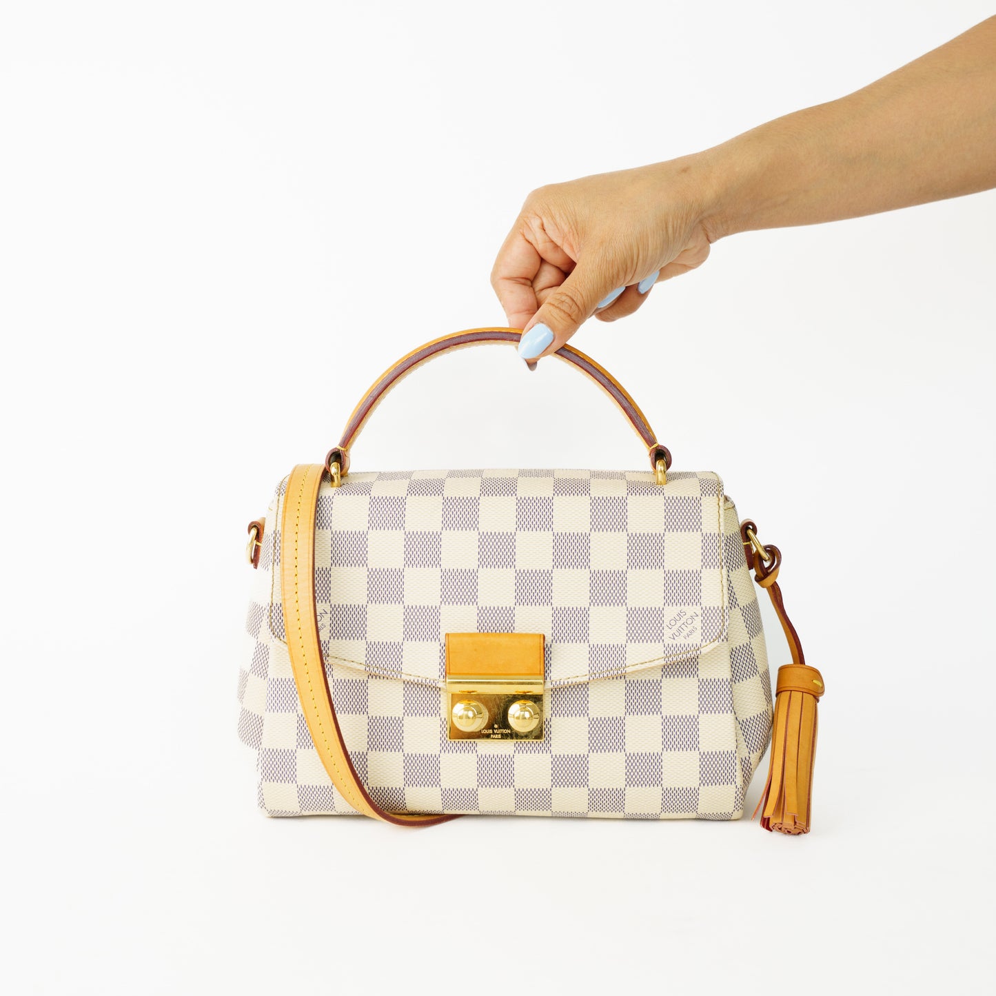 Louis Vuitton Croisette in Damier Azur in Rose Ballerine Interior 160626AX01