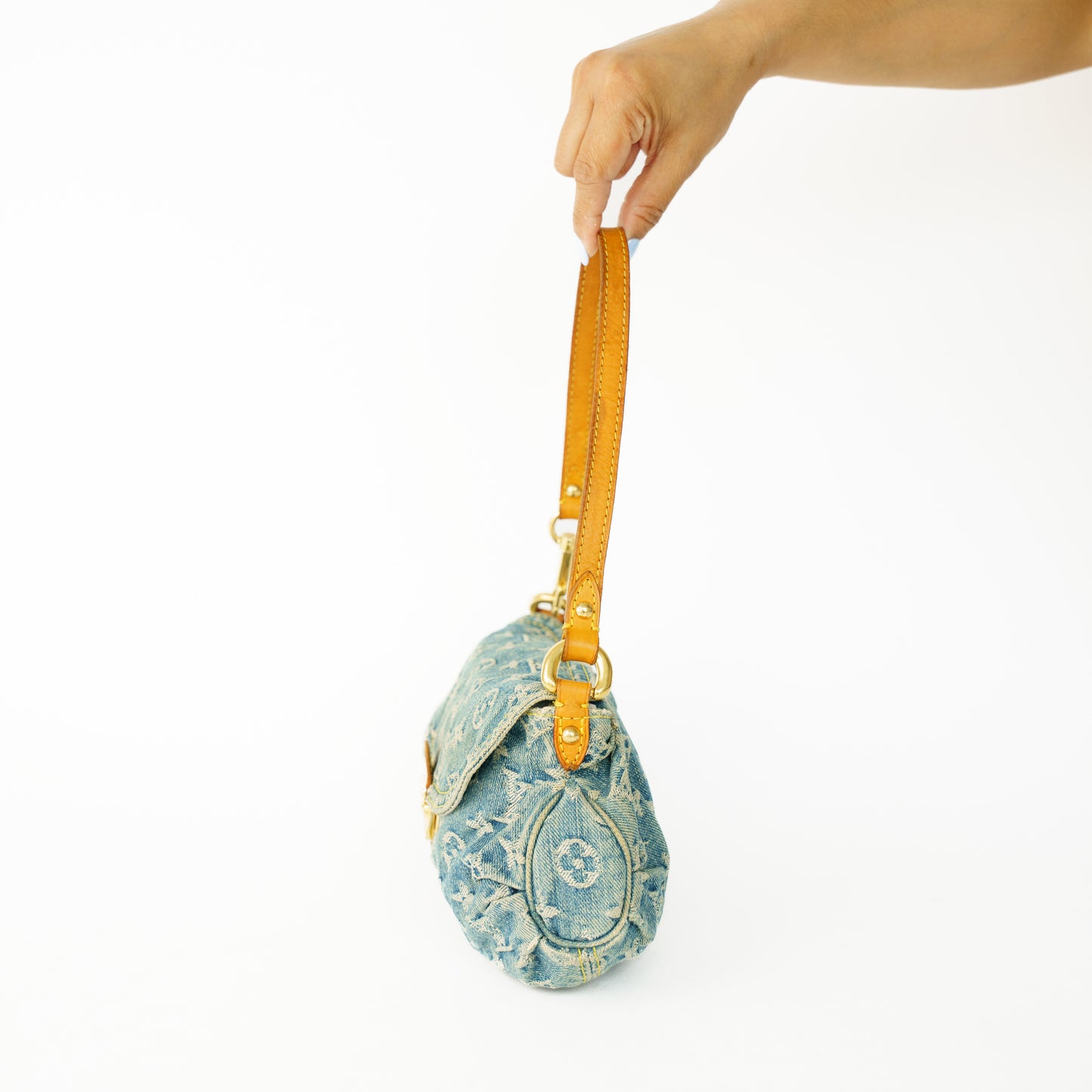 Louis Vuitton Mini Pleaty Bag Monogram Denim CA1005 160626S13