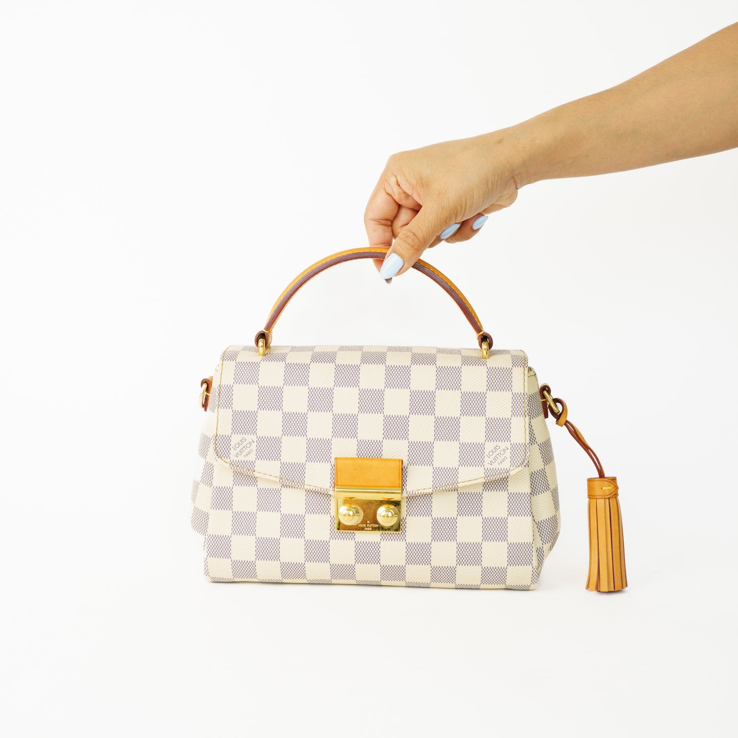 Louis Vuitton Croisette in Damier Azur in Rose Ballerine Interior 160626AX01