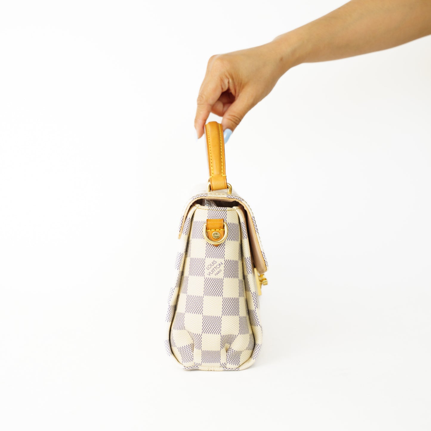 Louis Vuitton Croisette in Damier Azur in Rose Ballerine Interior 160626AX01