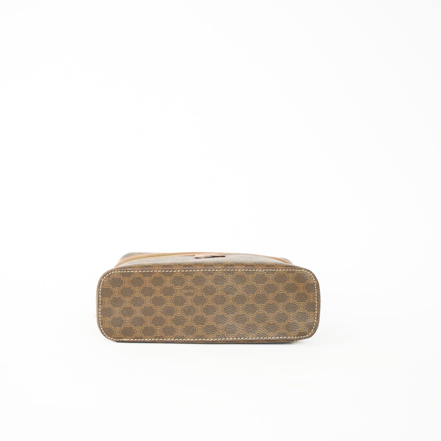 Celine Vanity Bag in Brown Macadam 160626U03