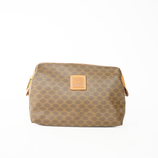 Celine Brown Macadam Pattern Pouch 160626S02