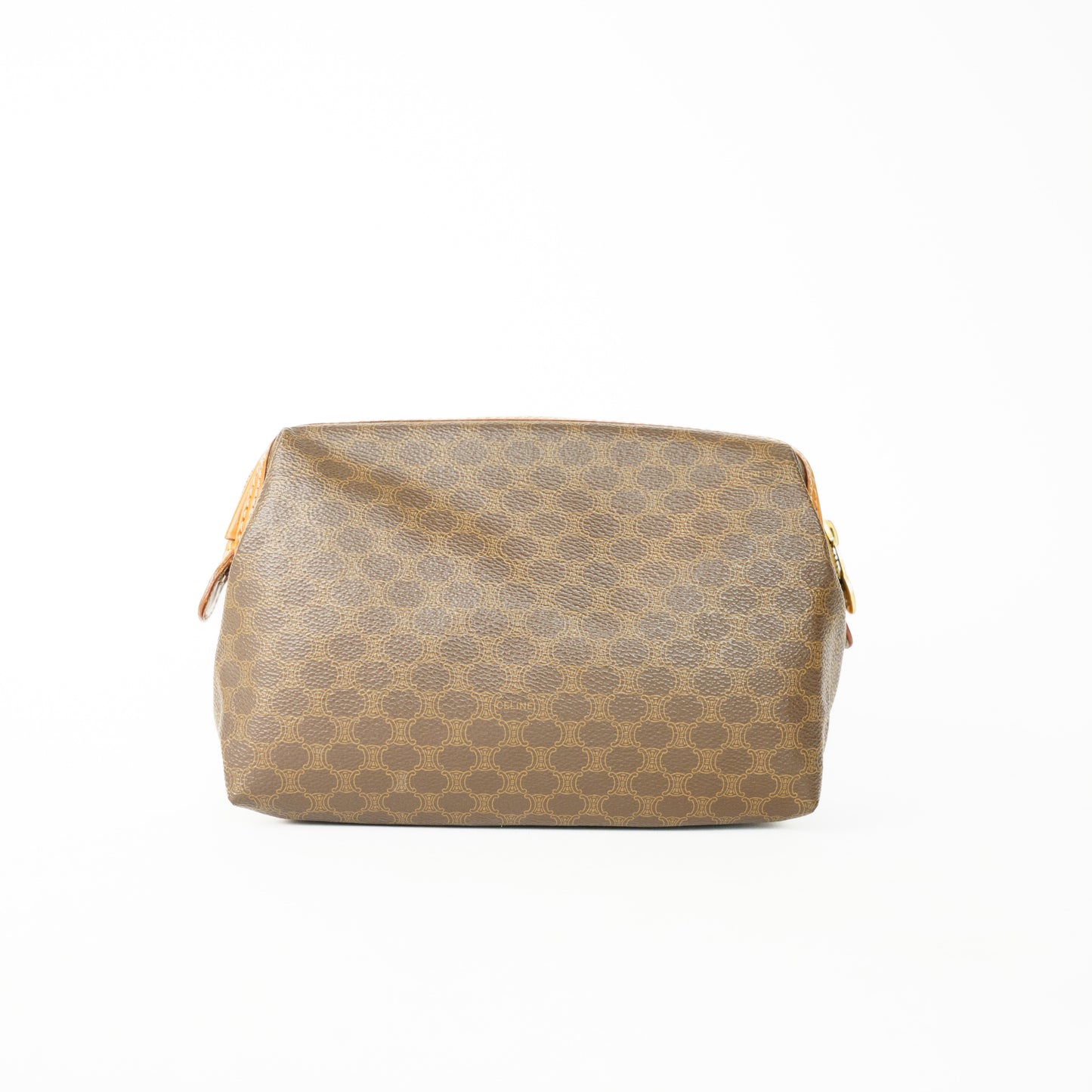 Celine Brown Macadam Pattern Pouch 160626S02