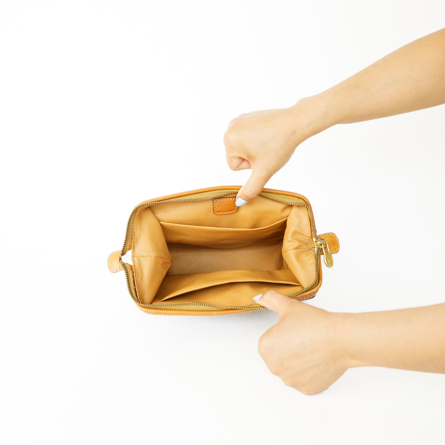 Celine Brown Macadam Pattern Pouch 160626S02