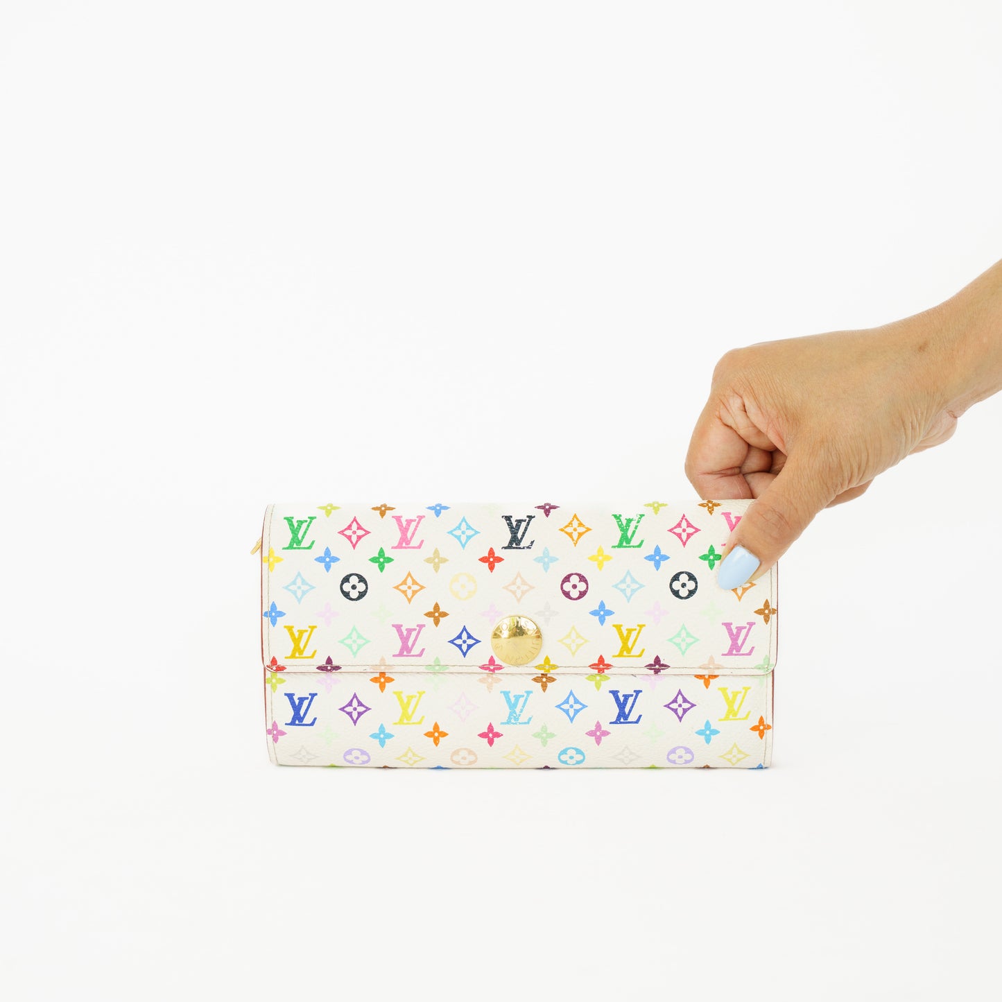 Louis Vuitton Sarah Wallet X Takashi Murakami White multicolor TH0074 260226BX09