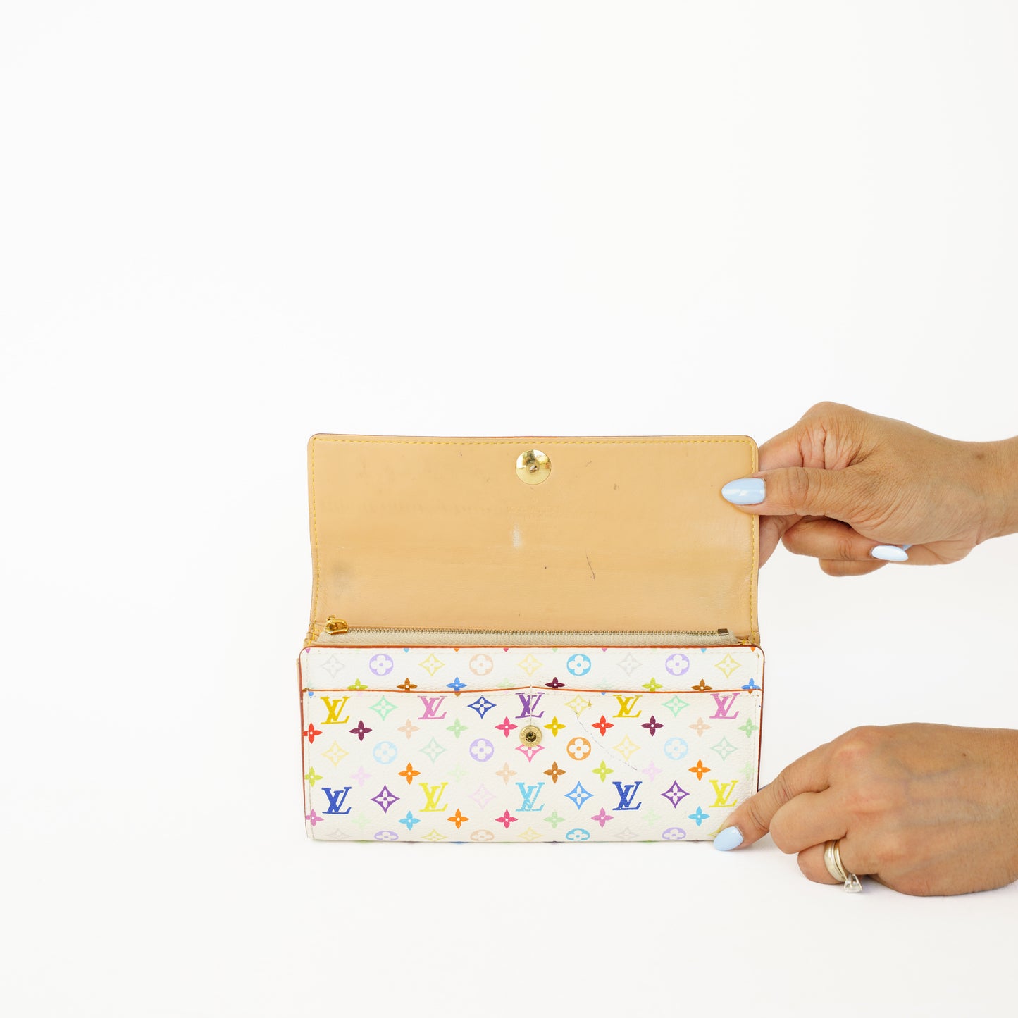 Louis Vuitton Sarah Wallet X Takashi Murakami White multicolor TH0074 260226BX09
