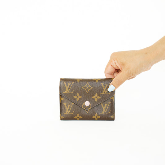 Louis Vuitton Victorine Wallet Rose Ballerine in Monogram 280526L05