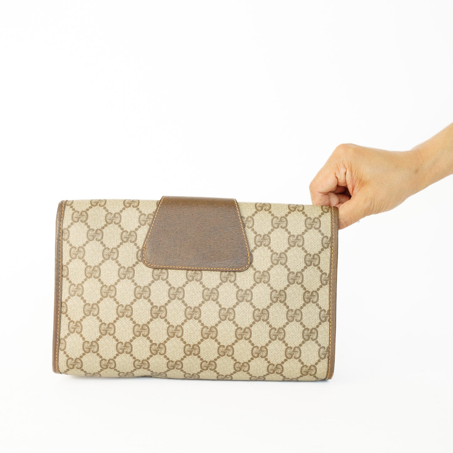 Gucci GG Supreme Web Sherry Line Clutch Bag 160626Q01