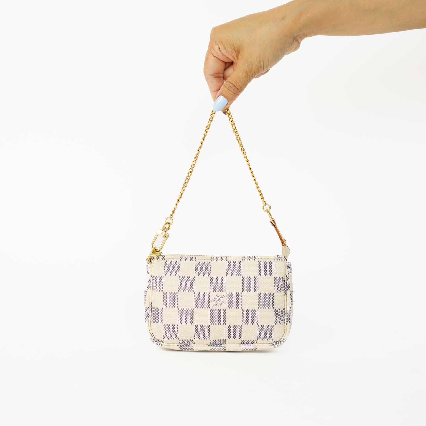 Louis Vuitton Mini Pochette Accesoires in Damier Azure 160626A19