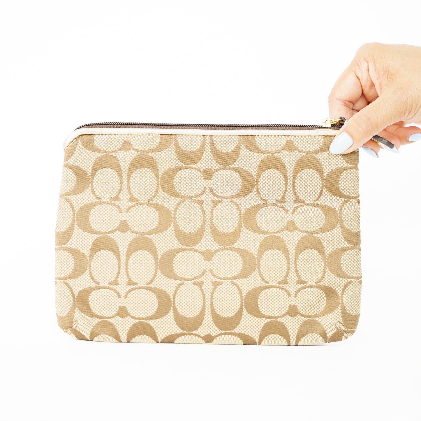 Coach Daisy Clutch in Signature Canvas with Flower 160626A16