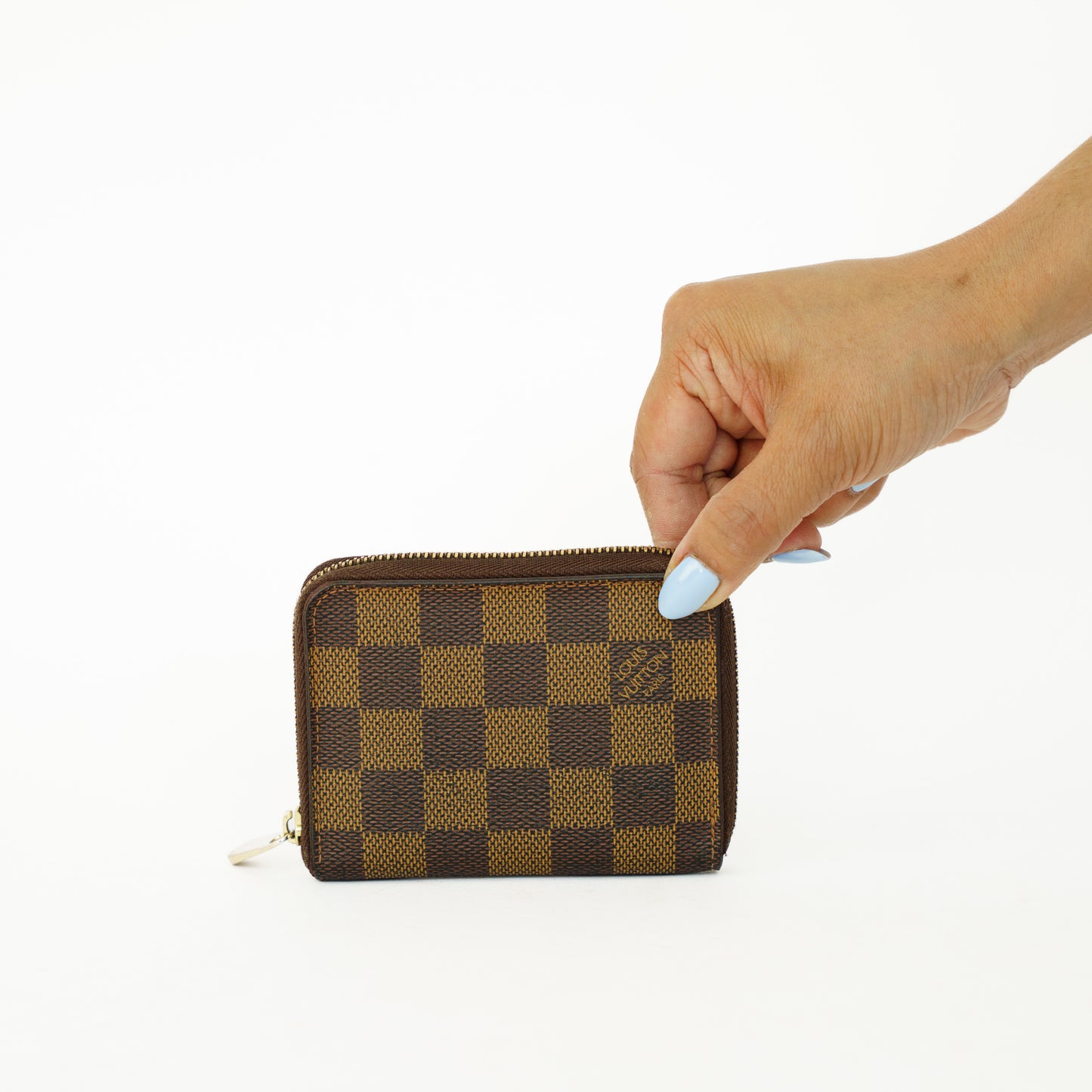 Louis Vuitton Zippy Coin Purse in Damier Ebene 160626A08