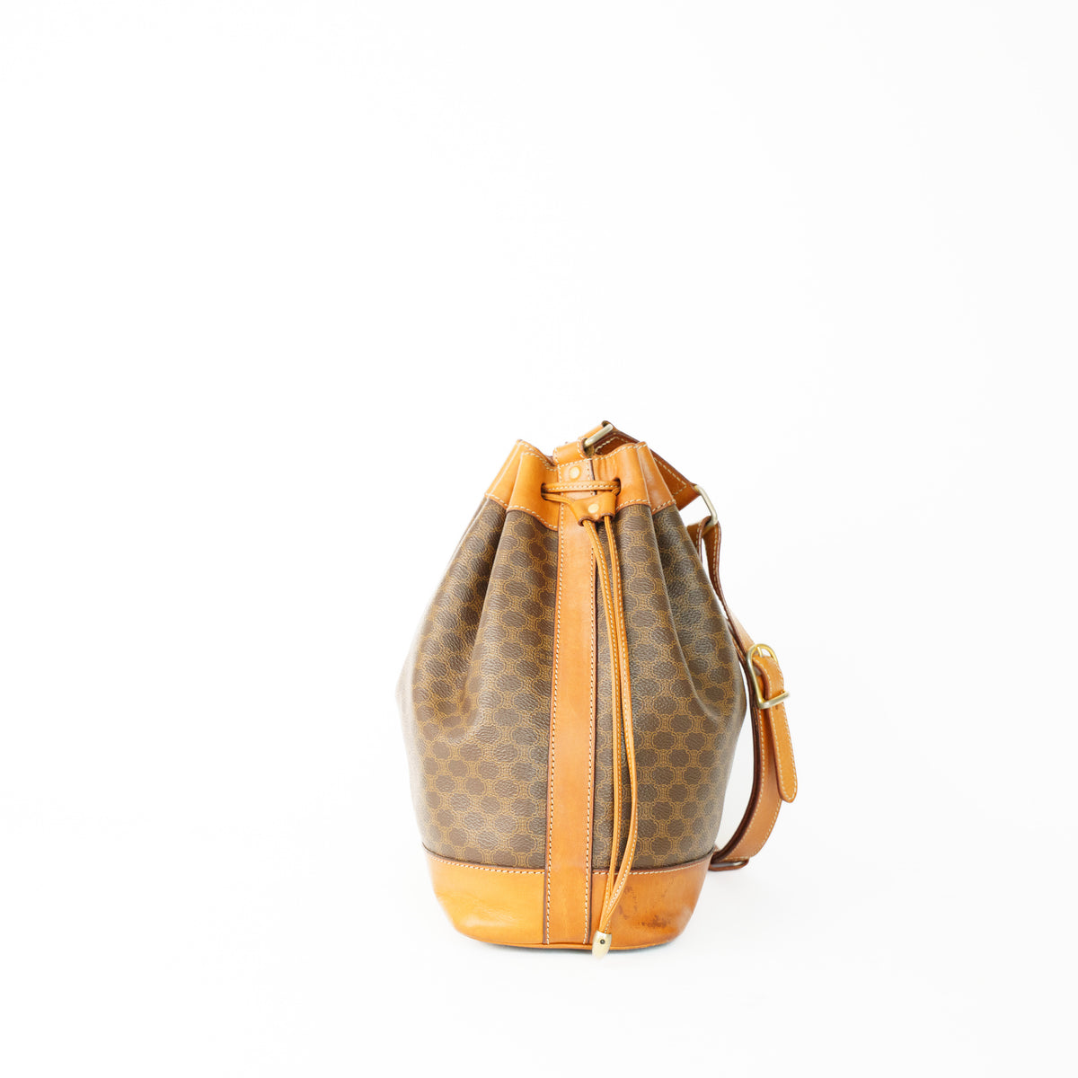 Celine Brown Macadam Bucket Bag 160626S08