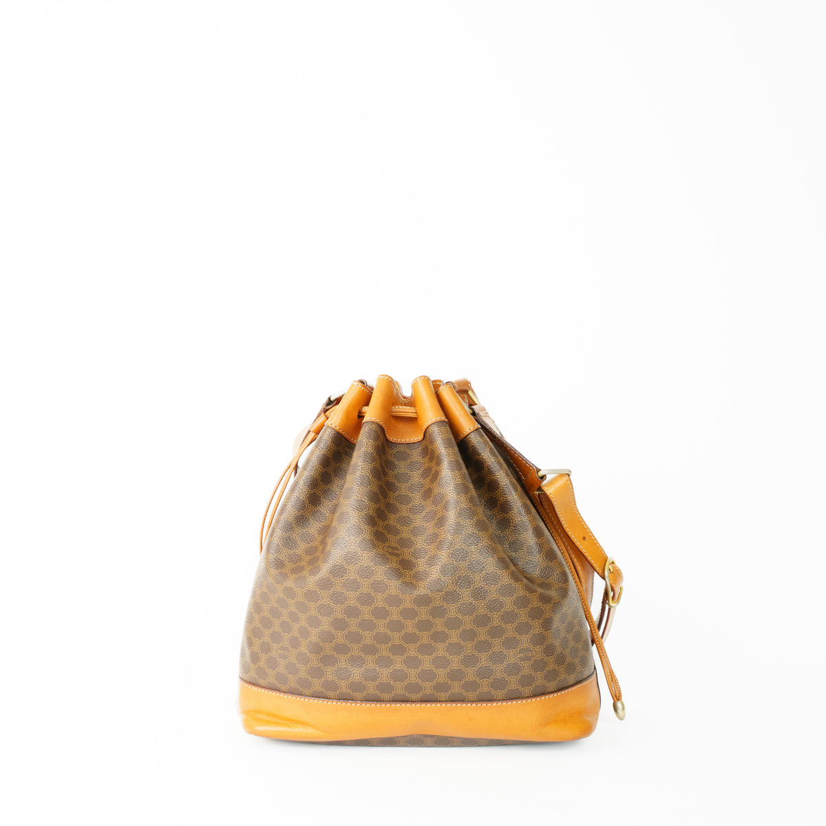 Celine Brown Macadam Bucket Bag 160626S08