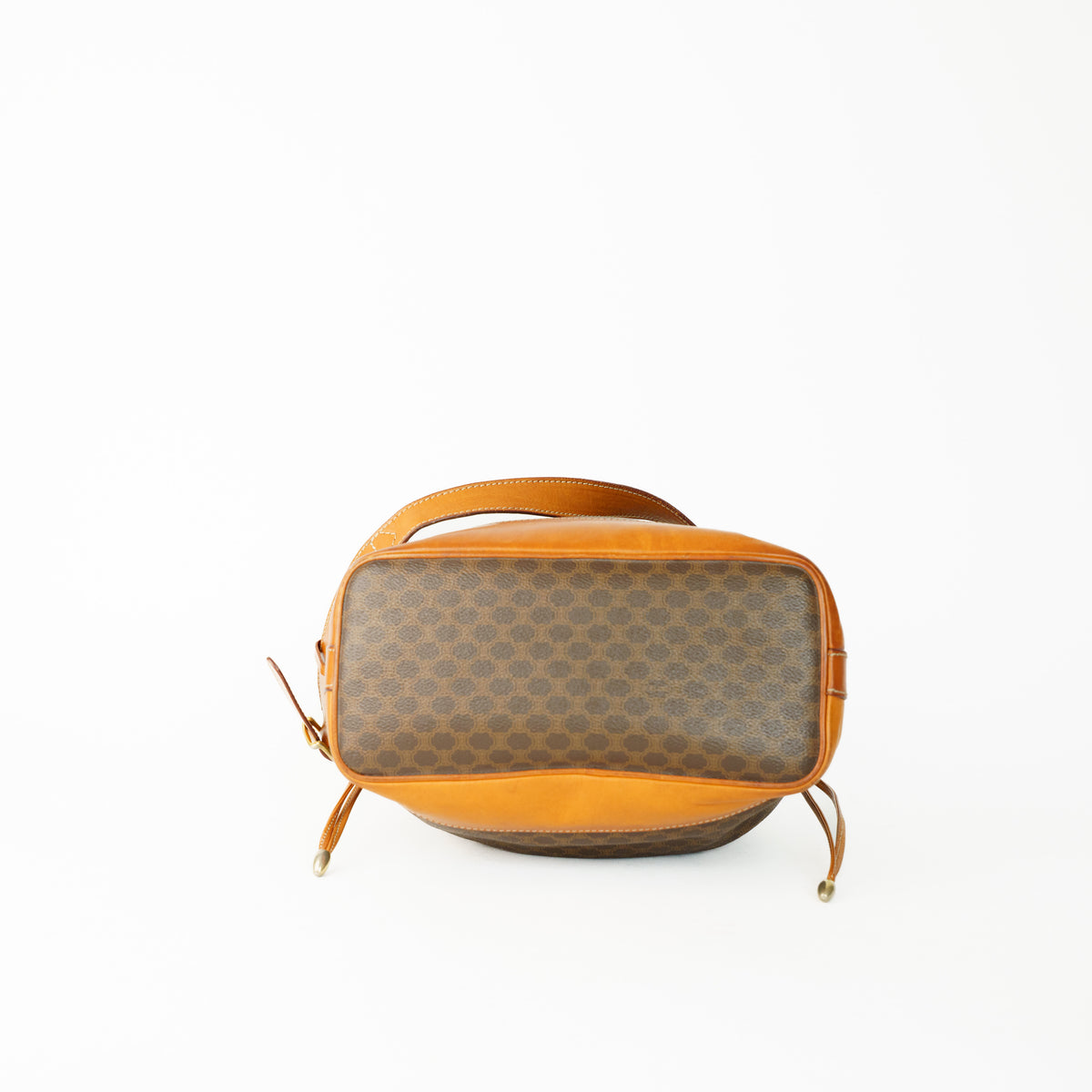 Celine Brown Macadam Bucket Bag 160626S08